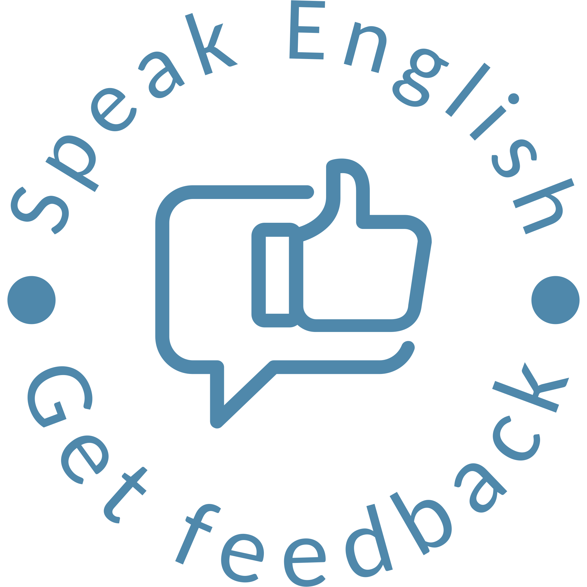 speak English get feedback logo